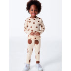 Calça Legging Hering Kids Estampada Feminina - Creme