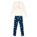Conjunto Blusão Moletom e Calça Legging Cisne Off White Brandili - Feminino