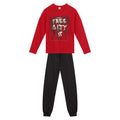 Conjunto Moletom Blusão e Calça Free Gity Vermelho Brandili - Masculino