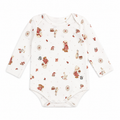 Body Manga Longa Avulso Suedine Feminino Mini & Co - Camponesa