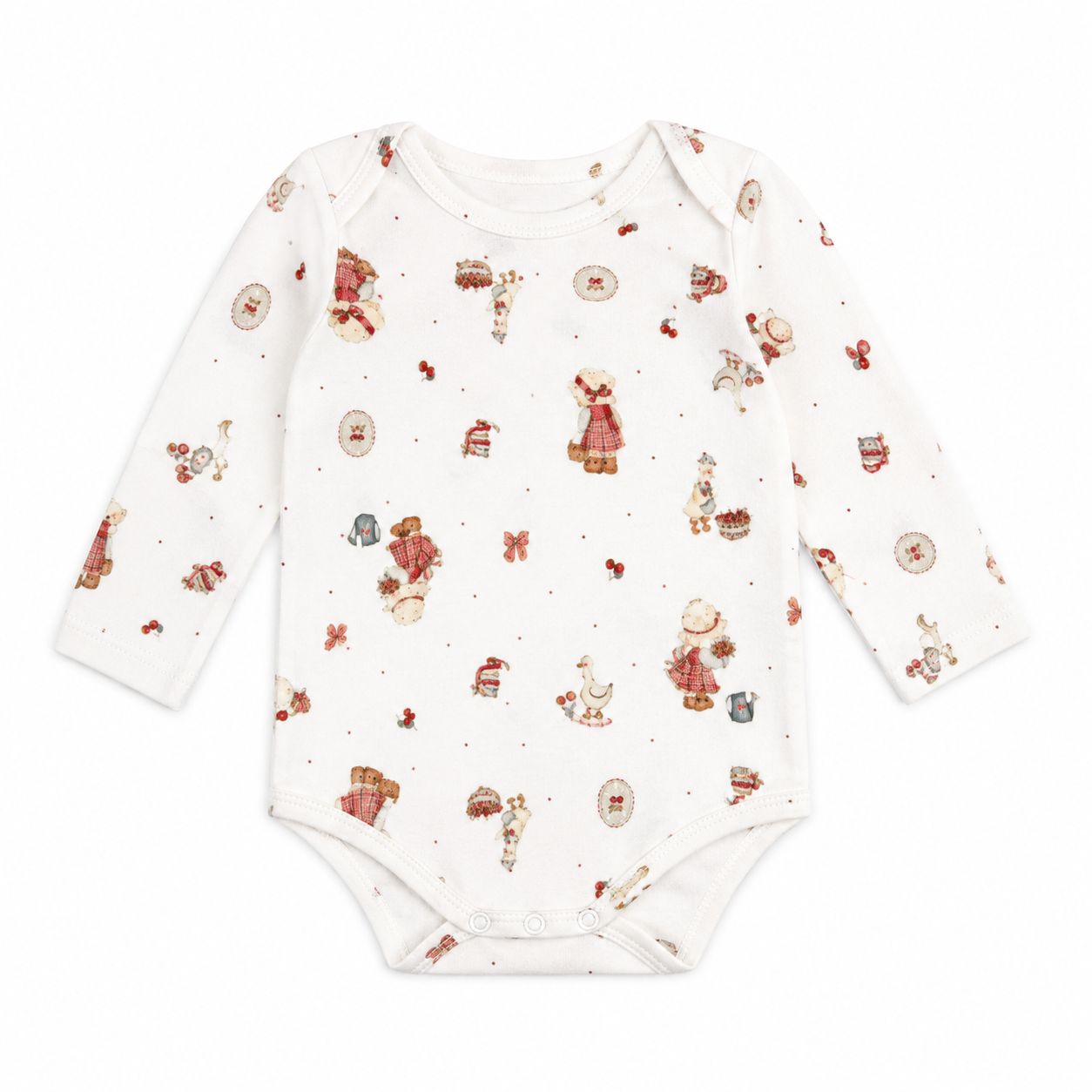 Body Manga Longa Avulso Suedine Feminino Mini & Co - Camponesa