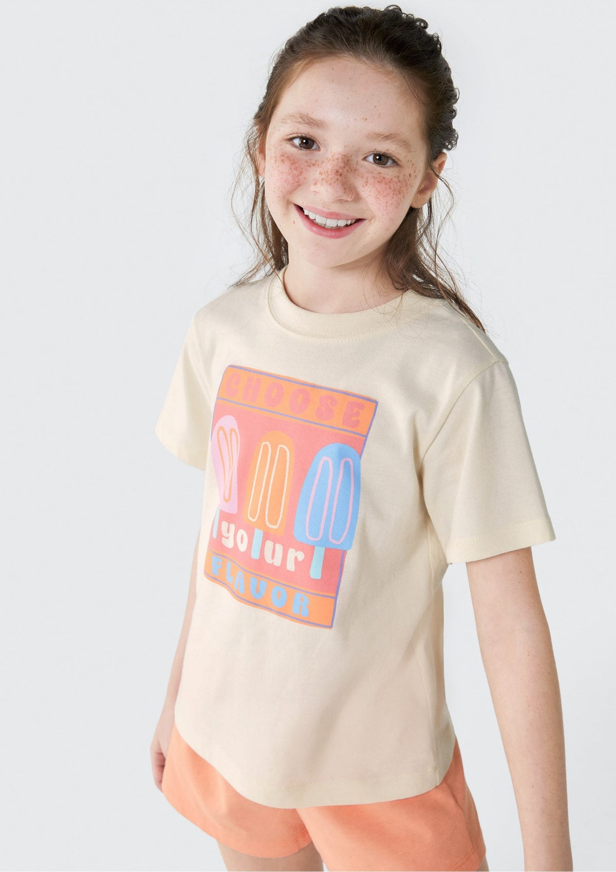 Conjunto de Pijama Curto Choose Your Flavor Hering Infantil - Feminino