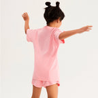 Pijama Curto Hering Kids Estampado Feminino - Rosa