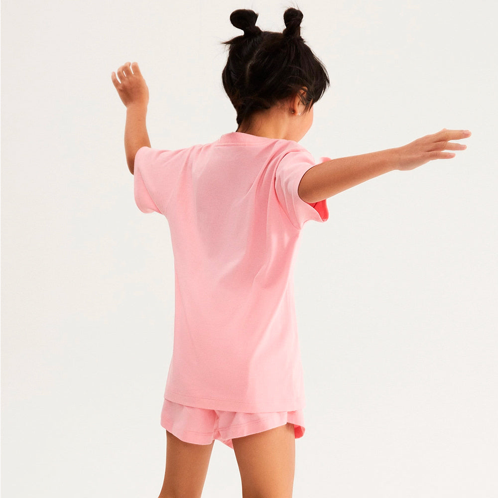 Pijama Curto Hering Kids Estampado Feminino - Rosa