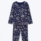 Pijama Longo Hering Infantil Estampado Unissex - Azul