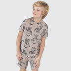 Conjunto Pijama Manga Curta Estampado Polvo Hering Infantil - Masculino