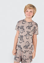 Conjunto Pijama Manga Curta Estampado Polvo Hering Infantil - Masculino