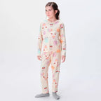 Pijama Manga Longa E Calça Hering Feminino - Amarelo