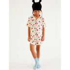 Pijama Americano Estampado Hering Kids Feminino – Creme