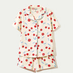 Pijama Americano Estampado Hering Kids Feminino – Creme