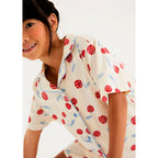 Pijama Americano Estampado Hering Kids Feminino – Creme