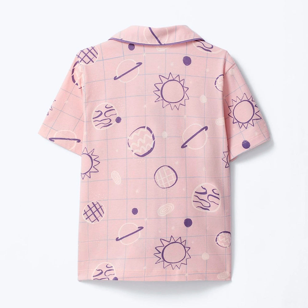 Pijama Americano Estampado Hering Kids Feminino – Rosa