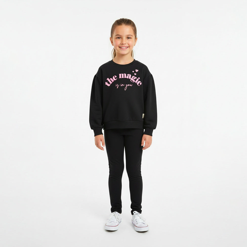 Conjunto Blusa Moletom e Calça Legging The Magic Kamylus Feminino