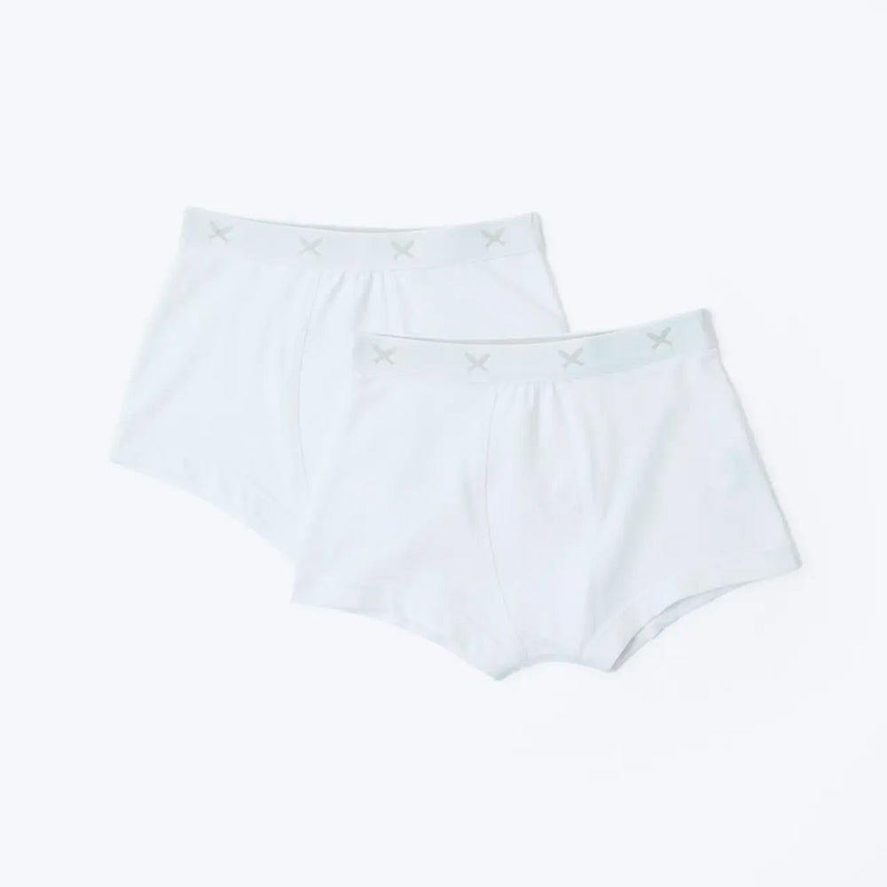 Kit 2 Cuecas Boxer Hering Kids Infantil Masculino - Branco