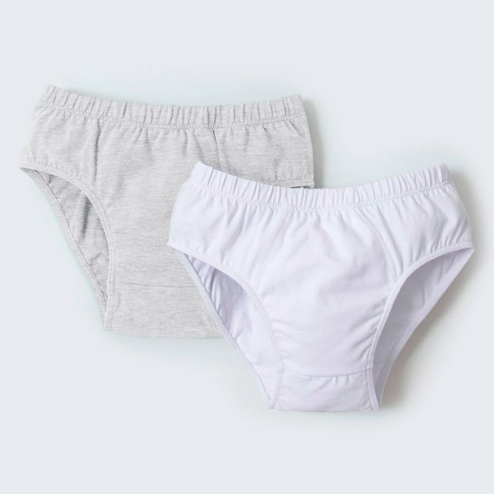 Kit Com 2 Cuecas Em malha Slip Masculina- multicolorido