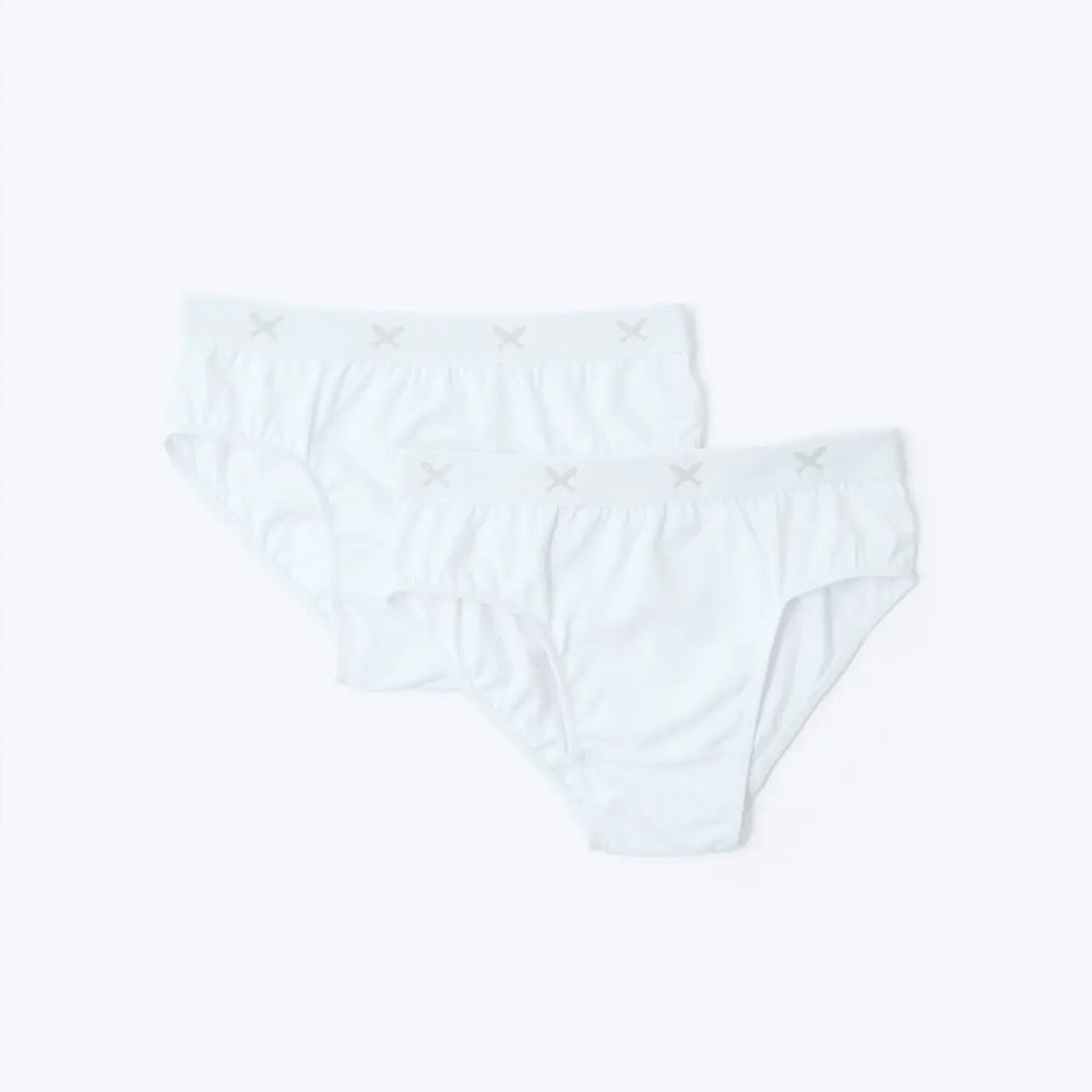 Kit Com 2 Cuecas Em Ribana Com Elástico Masculina Hering Kids- Branco