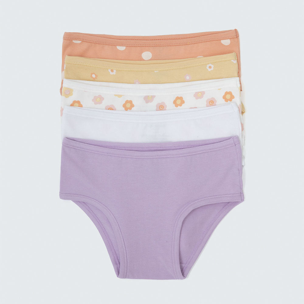 Kit 5 Calcinhas Infantis Cores Diversas Hering Infantil - Feminino