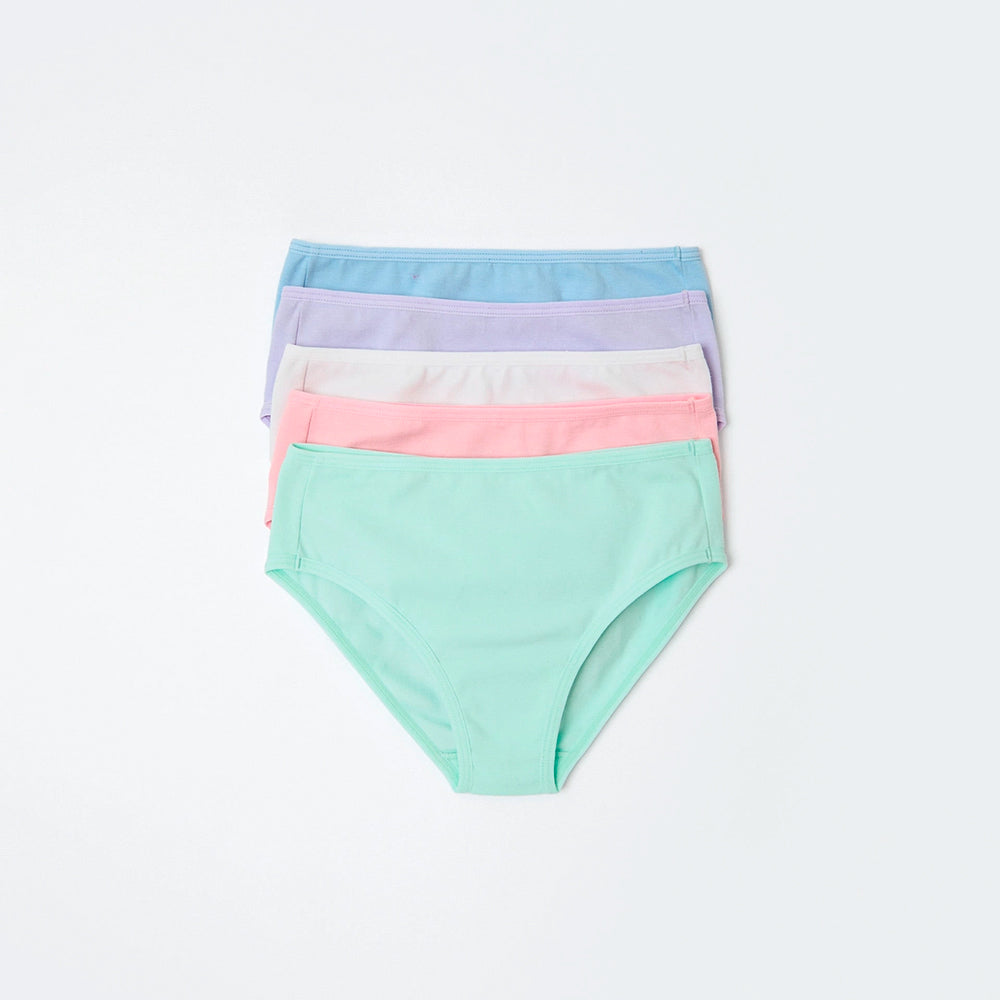 Kit 5 Calcinhas Hering Em Ribana Feminino - Multicolorido