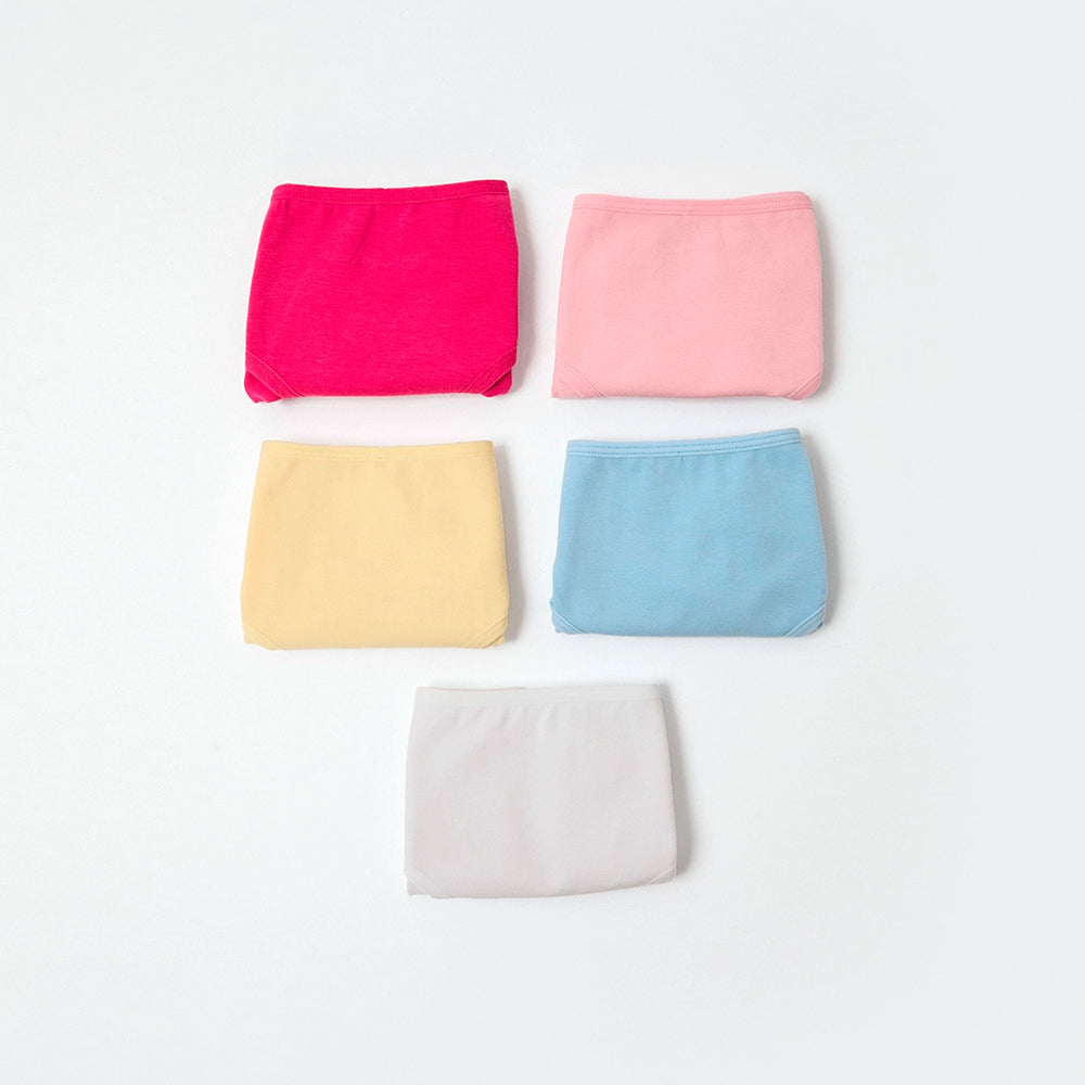 Kit 5 Calcinhas Hering Infantil Em Ribana Feminino - Multicolorido