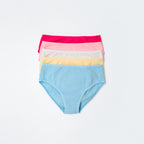 Kit 5 Calcinhas Hering Infantil Em Ribana Feminino - Multicolorido