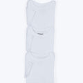 Kit 3 Bodies Meia Manga Hering Bebê Em Ribana Bebê Unissex - Branco