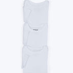 Kit 3 Bodies Meia Manga Hering Bebê Em Ribana Bebê Unissex - Branco