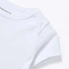 Kit 3 Bodies Meia Manga Hering Bebê Em Ribana Bebê Unissex - Branco