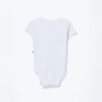 Kit 3 Bodies Meia Manga Hering Bebê Em Ribana Bebê Unissex - Branco