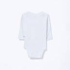 Kit 3 Bodies Manga Longa Hering Bebê Em Ribana Bebê Unissex - Branco