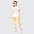 Conjunto Camiseta Manga Curta e Legging Corsário Bonjour Hering Infantil - Feminino