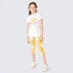 Conjunto Camiseta Manga Curta e Legging Corsário Bonjour Hering Infantil - Feminino