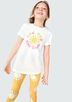 Conjunto Camiseta Manga Curta e Legging Corsário Bonjour Hering - Feminino