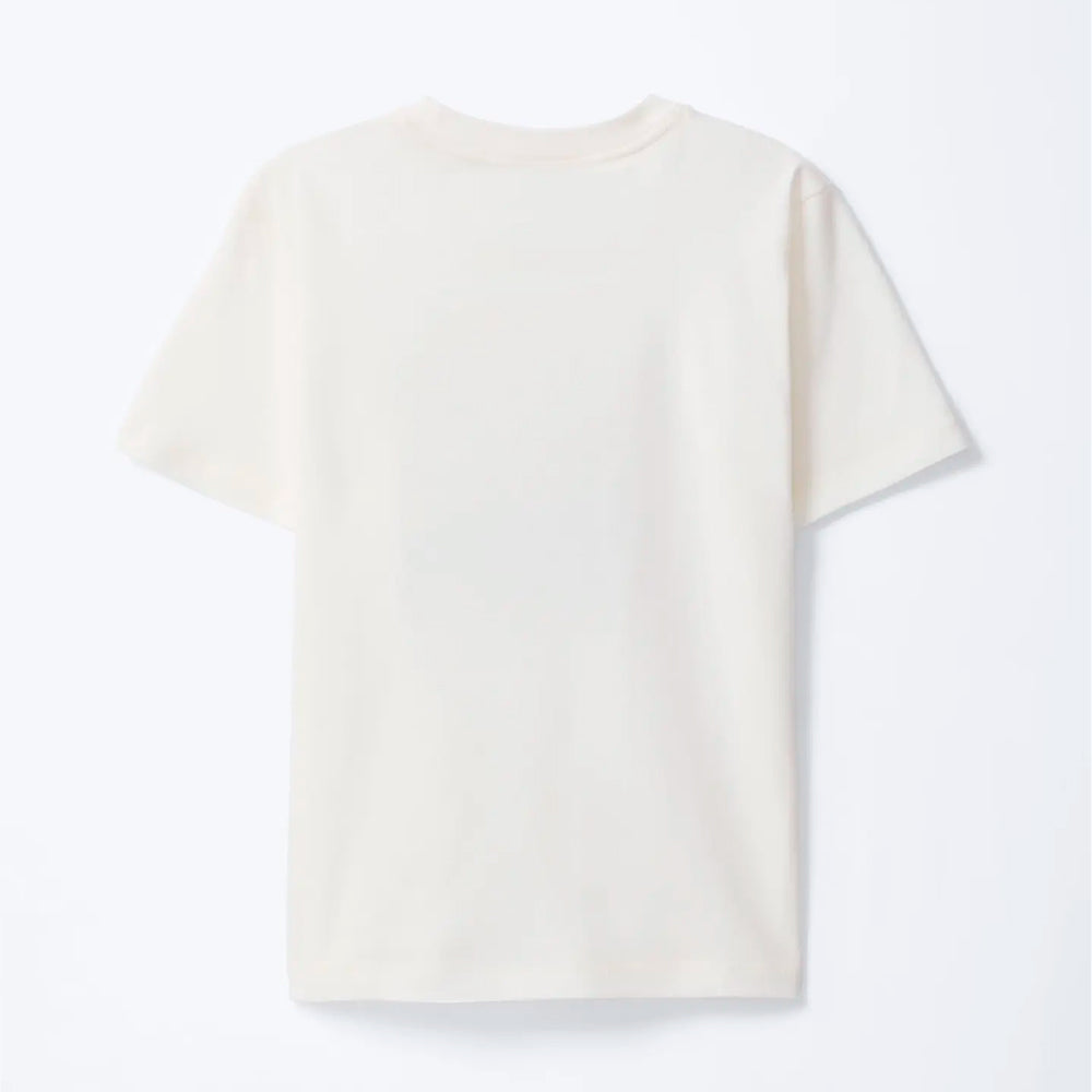 Conjunto Camiseta Manga Curta E Bermuda Hering Kids Estampado Masculino - Off-White