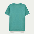 Conjunto Camiseta Manga curta e Bermuda Hering Infantil Estamapdo Masculino - Verde/Azul