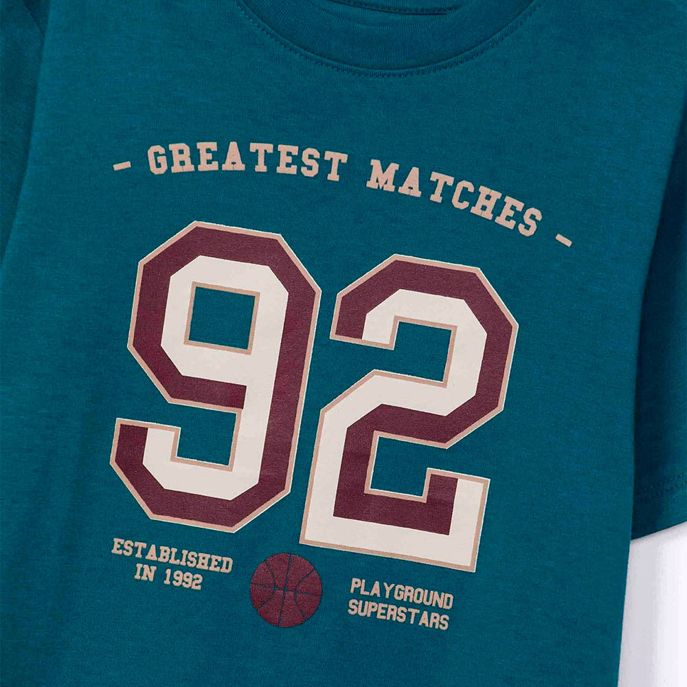 Conjunto Curto Hering Com Estampa Masculino - Verde