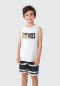 Conjunto Camiseta Regata e Bermuda Surf Vibes Hering Infantil - Masculino