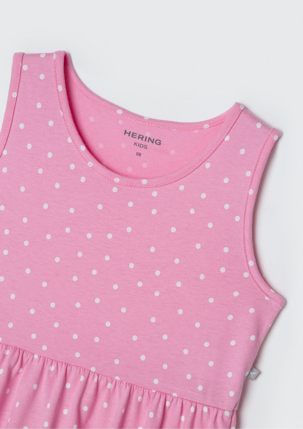 Vestido Regata Rosa Poá Hering - Feminino