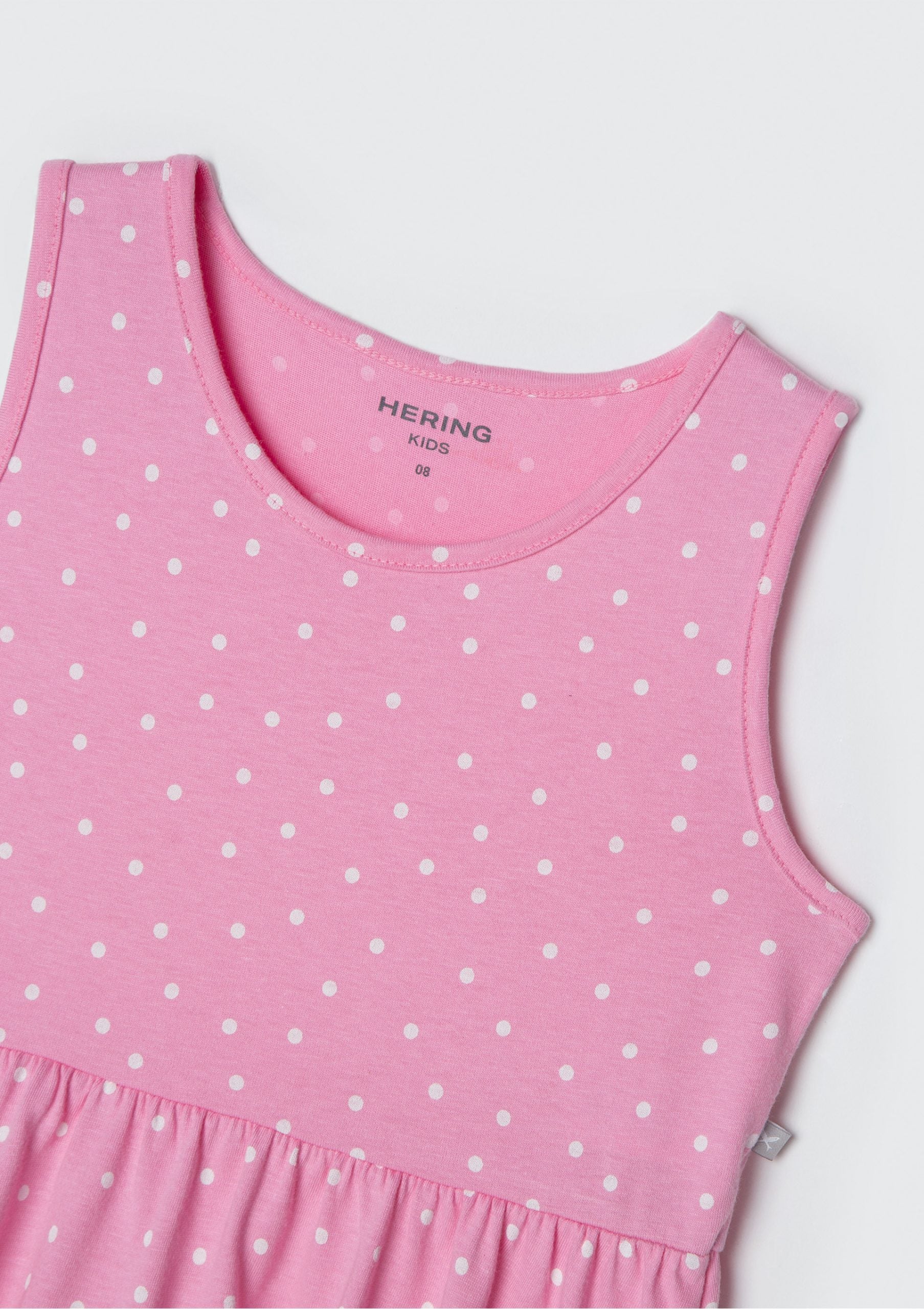 Vestido Regata Rosa Poá Hering - Feminino