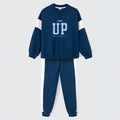 Conjunto de Blusão com Calça Always UP Azul Hering Infantil - Feminino