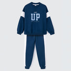 Conjunto de Blusão com Calça Always UP Azul Hering Infantil - Feminino