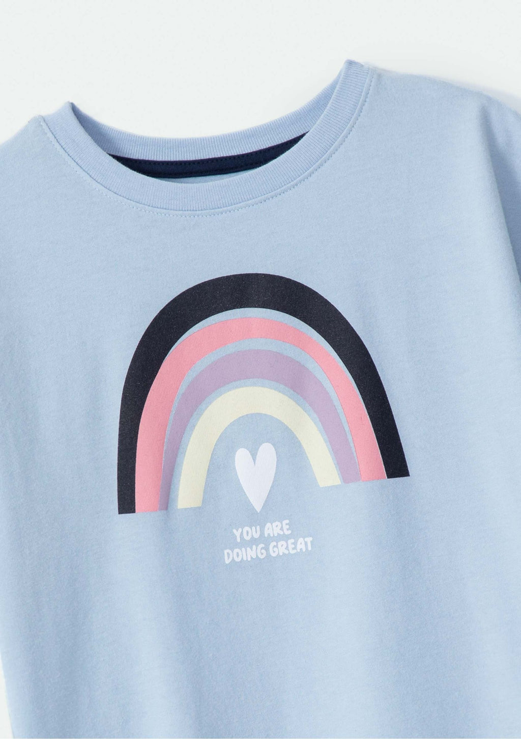 Conjunto Camiseta Manga Curta e Shorts Arco-Iris Hering Infantil - Feminino