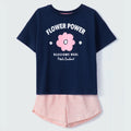 Conjunto Camisa Manga Curta e Shorts Flower Power Hering Infantil - Feminino