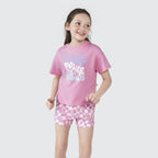 Conjunto Camiseta e Shorts Flower Power Girls Hering - Feminino