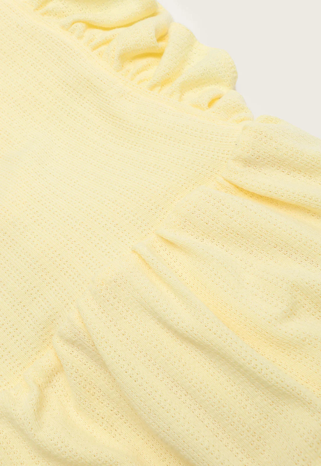 Vestido Manga Babado Hering Infantil Amarelo - Feminino