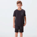 Conjunto de Bermuda e Camiseta Hering Infantil Estampado Masculino - Preto