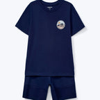 Conjunto de Bermuda e Camiseta Hering Estampado Masculino - Azul