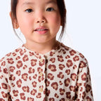 Vestido Toodler Manga Longa Hering Kids Estampado Feminino - Nude