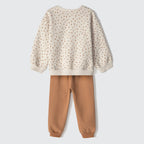 Conjunto de Blusa Manga Longa e Calça Oncinha Hering Infantil - Feminino