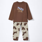Conjunto Camiseta Manga Longa e Calça Estampado Hello Hering Infantil - Masculino