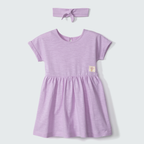 Body Vestido + Faixa de Cabelo Lilás Hering - Feminino
